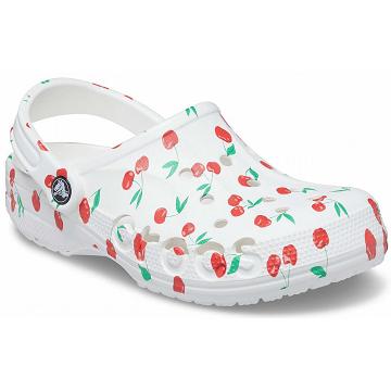 Crocs Baya Seasonal Printed Klumpa Férfi Fehér | HU 0721LISH